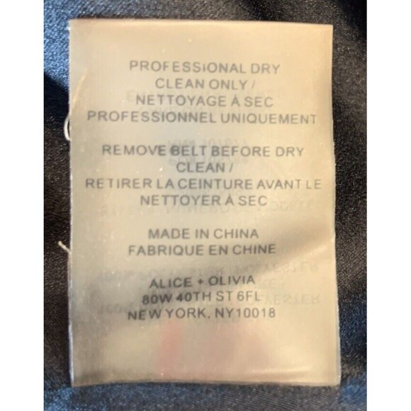 Alice+Olivia Black Pleated Spaghetti Strap Mini Cocktail Dress Zipper A - Line - Picture 7 of 7